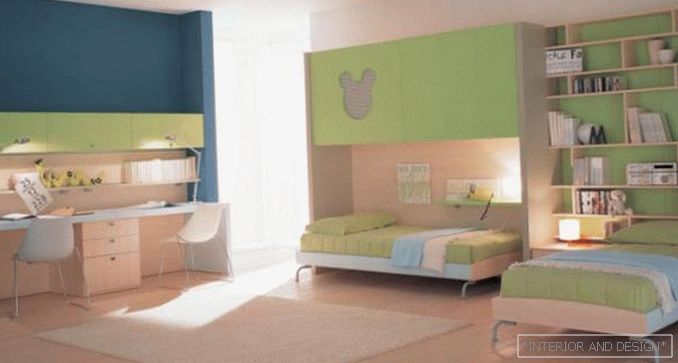 Návrh místnosti pro heterosexuální děti