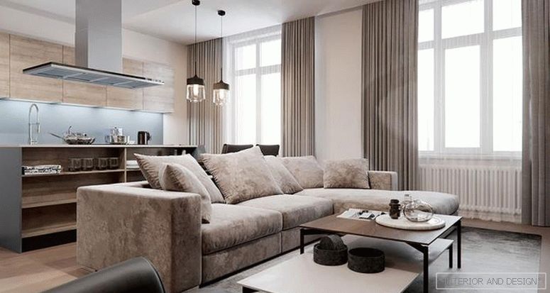 Obývací pokoj v moderním stylu 9