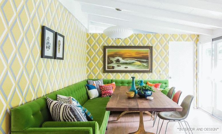 Zelený odstín v obývacím pokoji - foto 3
