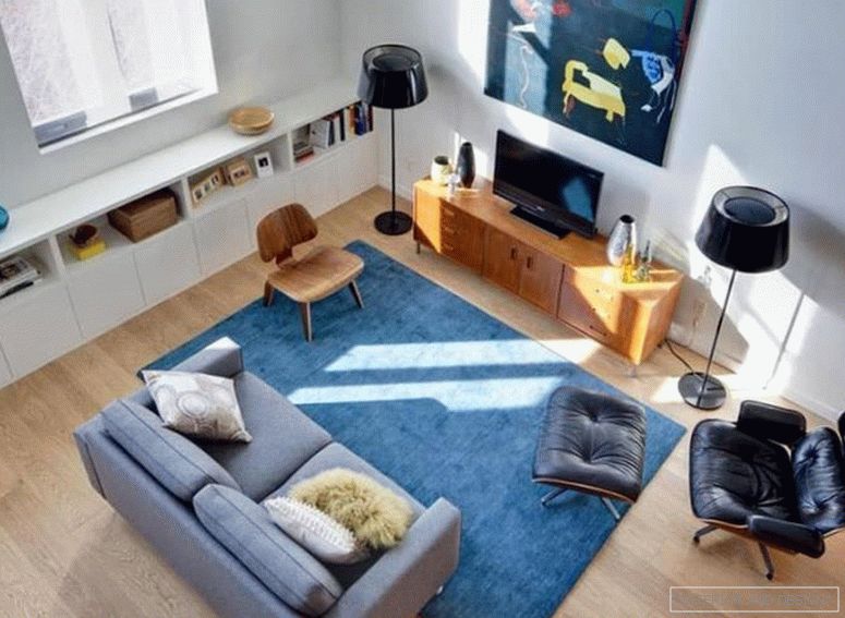 Středomořský minimalistický obývací pokoj 4