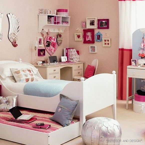 Fotografie místnosti pro dospívající dívky