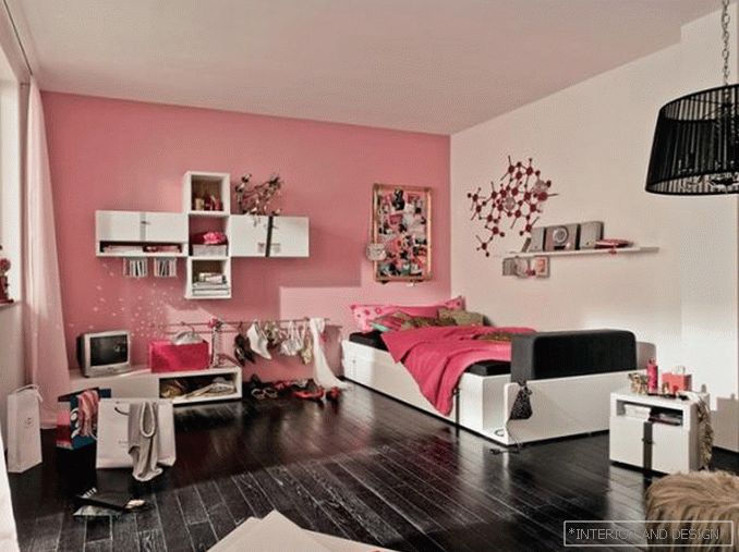 Fotografie místnosti pro dospívající dívky