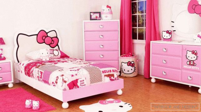 Růžový pokoj pro dospívající dívku