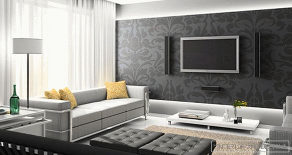 Nábytek pro obývací pokoj v moderním stylu (high-tech) - 2