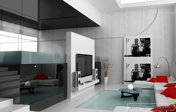 Nábytek pro obývací pokoj v moderním stylu (techno) - 5