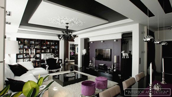 Nábytek pro obývací pokoj v moderním stylu (fusion) - 2