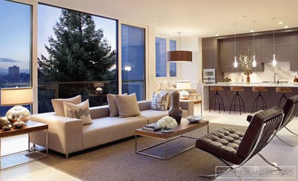 Obývací pokoj v moderním stylu (moderní nábytek) - 3