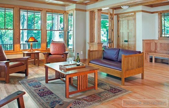 Obývací pokoj v moderním stylu (ekologický nábytek) - 5