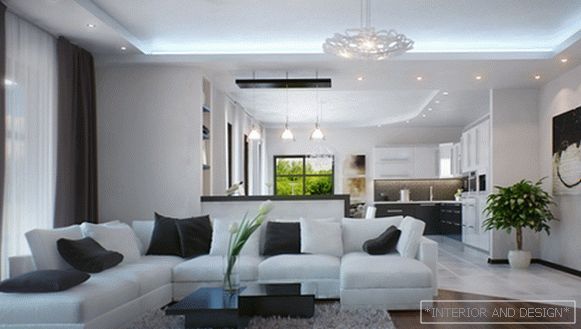 Nábytek pro obývací pokoj v moderním stylu (minimalismus) - 3