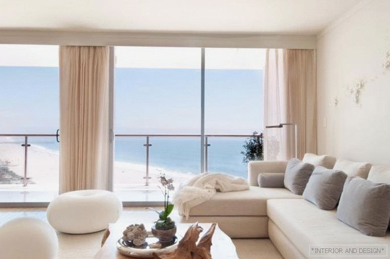 Záclony do obývacího pokoje ve stylu minimalismu 1
