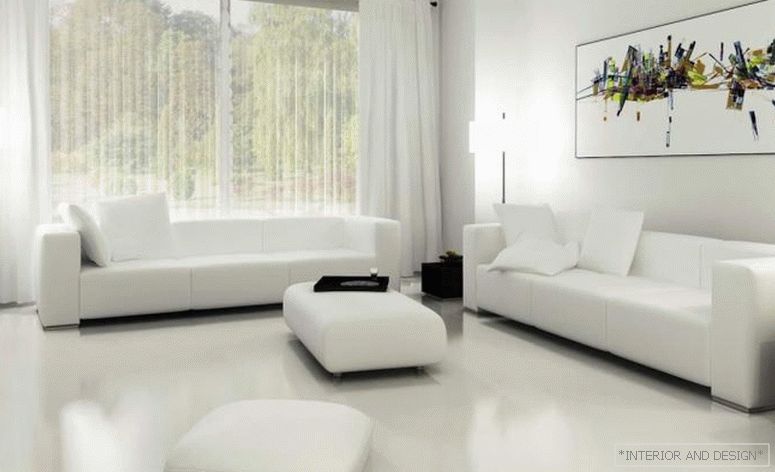 Záclony pro obývací pokoj ve stylu minimalismu 2