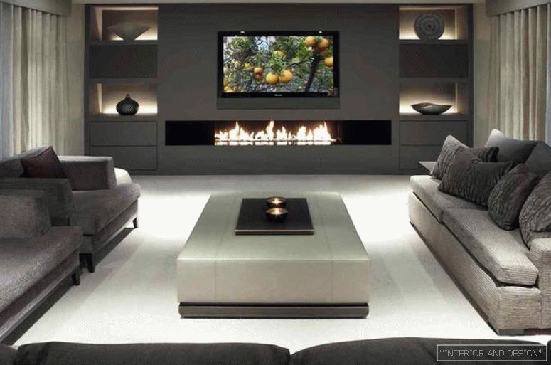 Záclony pro obývací pokoj v moderním stylu 4