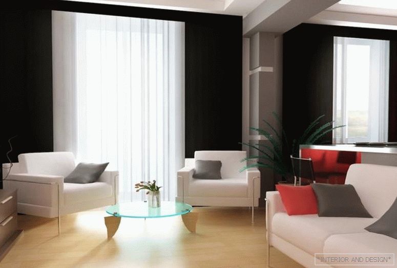 Záclony pro obývací pokoj v moderním stylu 7