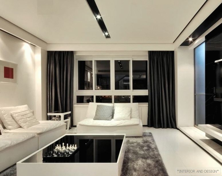 Záclony pro obývací pokoj v moderním stylu 8