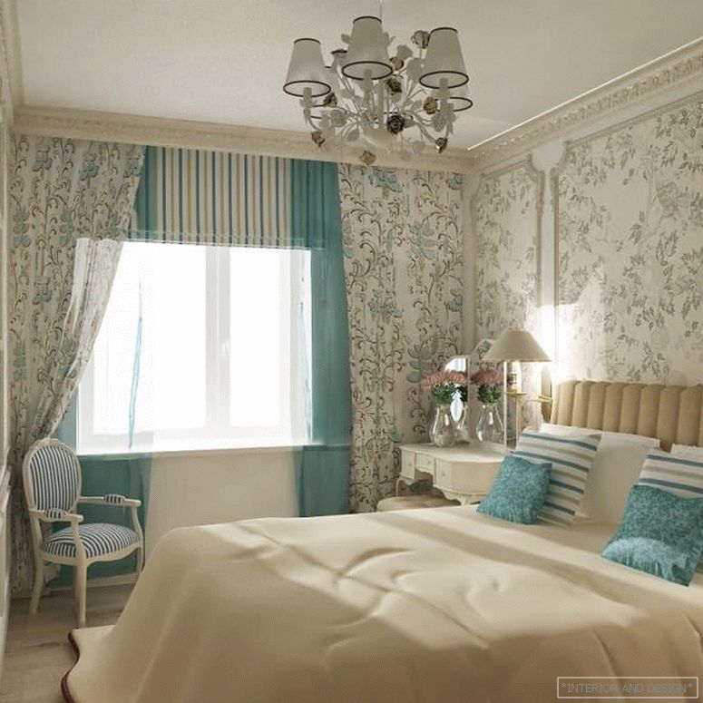 Záclony pro ložnici ve stylu Provence 9