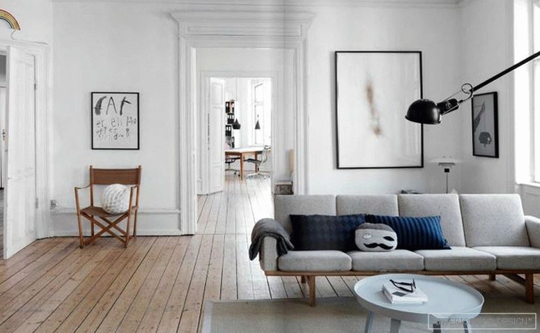 Skandinávský stylový obývací pokoj 3
