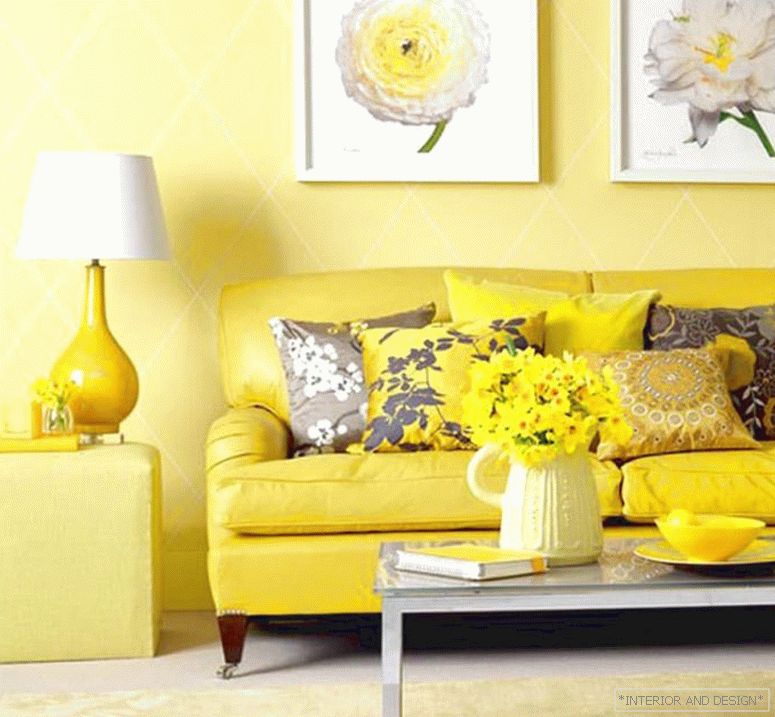 Žlutá barva v interiéru 1