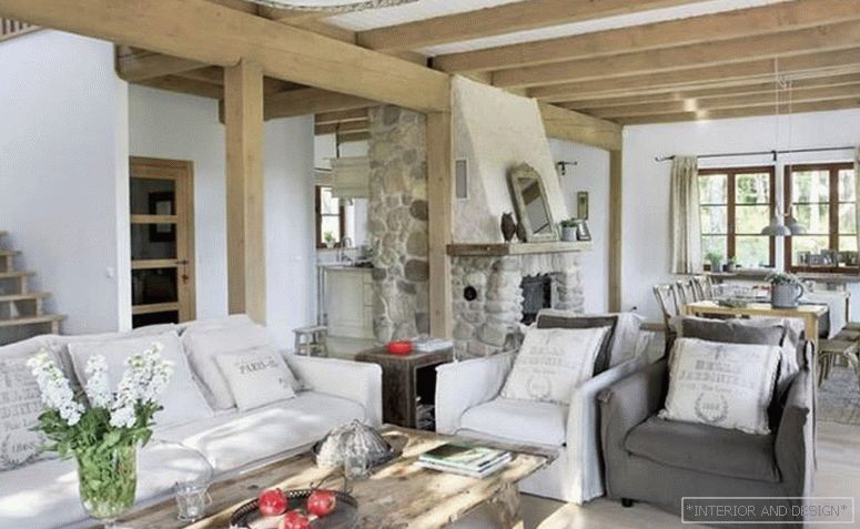 Provence stylový obývací pokoj 1