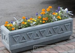 Květináče betonové květináče pro venkovní barvy.